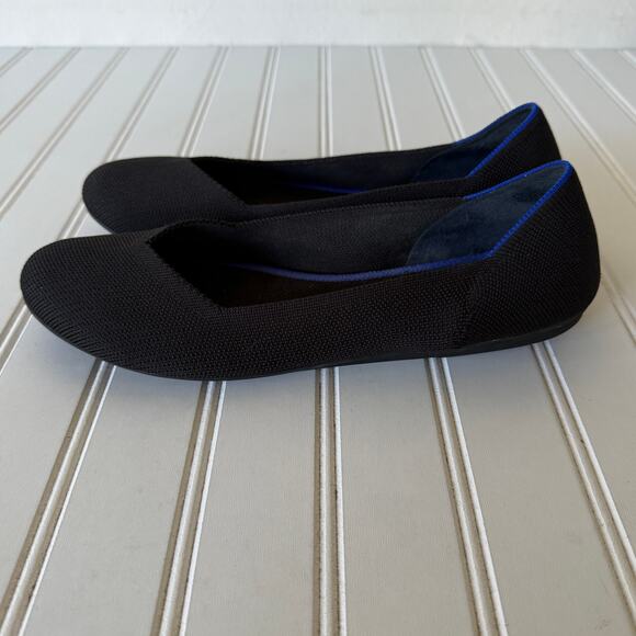 Rothy’s Black Round Toe flat shoes size 10 - Picture 4 of 11